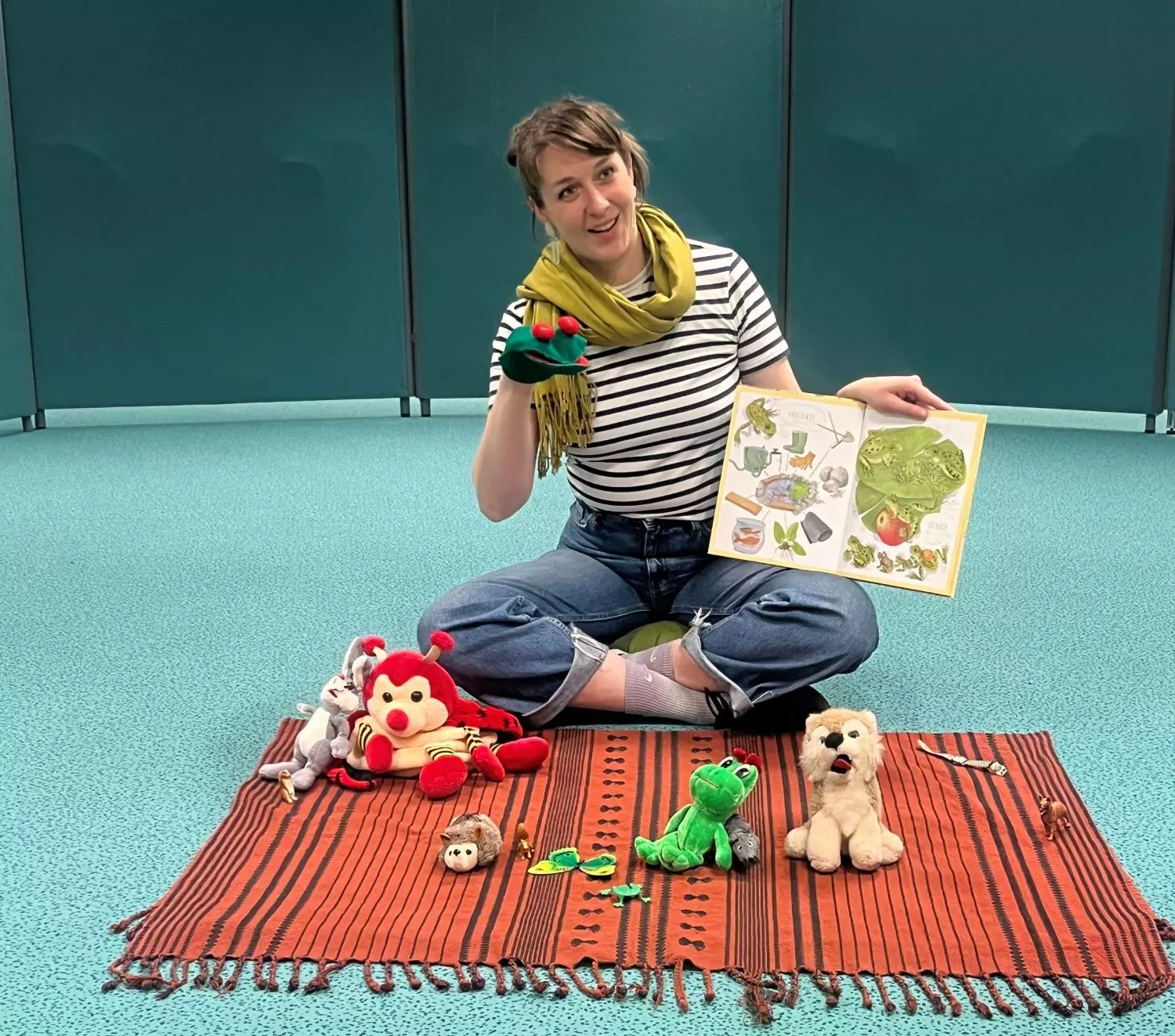 Lara Maria Vouk pri "odrskem" branju